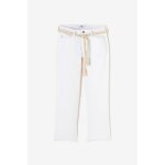Jeans regular, droit pulp wide leg taille haute 7 / 8me, longueur 34 blanc xena