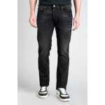 Jeans regular - noir en coton