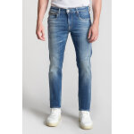 Jeans regular ternas 800 / 12, longueur 34 bleu en coton