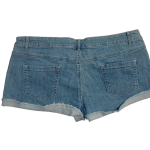 Jean short denim bleach bleu