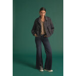 Jeans sin pulp flare taille haute bleu - noir n°1 en coton Jeans sin pulp flare taille haute bleu - noir n°1 en coton