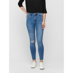 Jean skinny bleu en coton lara