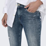Jean skinny blush mid rea593 bleu en coton gwen
