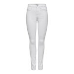 Jean skinny braguette à boutons taille haute blanc en coton gigi Jean skinny braguette à boutons taille haute blanc en coton gigi