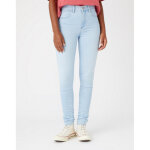 Jean skinny femme bleu en coton