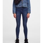 Jean skinny highfive bleu denim en viscose demi