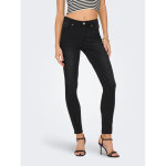 Jean skinny noir en coton mina