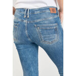 Jeans skinny power, 7 / 8me bleu en coton kai