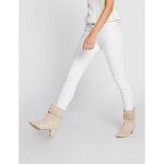Jeans skinny taille basse blanc cass