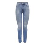 Jean skinny taille haute bleu en coton kaye Jean skinny taille haute bleu en coton kaye