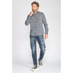 Jeans skip 700 / 11 adjusted destroy vintage bleu n2 en coton