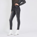 Jean slim avec bandes fantaisie emma en coton Jean slim avec bandes fantaisie emma en coton