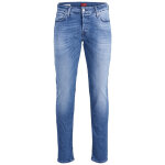 Jean slim fit bleu en coton trey