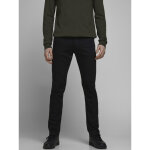 Jean slim fit noir en coton reed