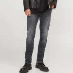 Jeans slim noir yule en coton