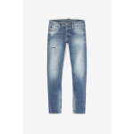 Jeans slim stretch 700 / 11, longueur 34 bleu nico