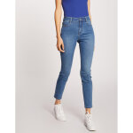 Jeans slim taille haute 7 / 8�me bleu