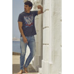 Jeans tapered 903, longueur 34 bleu en coton tom