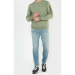 Jeans tapered 916, longueur 34 bleu en coton