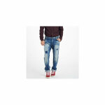 Jean tapered destroy homme us 32 tasker petrol industries - bleu en coton