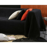 Jet de canap nid - d'abeilles - gris anthracite