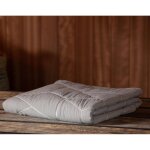 Jet de lit en microfibre calisson beige