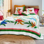 Jet� de lit coton ipa - multicolore