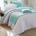 Jet de lit double face cl. liverpool bleu