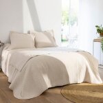 Jet de lit judite en coton blanc cru