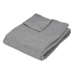 Jeté de lit pollie coton gris 220x240cm Jeté de lit pollie coton gris 220x240cm