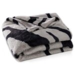 Jet� de lit polyester zebru - noir