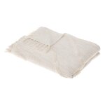 Jeté lit tufté inca ivoire en coton Jeté lit tufté inca ivoire en coton