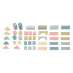 Jeu cube construction en bois 50 pices