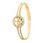 Jonc femme so charm - b1564 - dore - bracelet arbre de vie