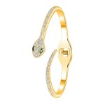 Jonc femme so charm - b1886 - dore - bracelet serpent dor