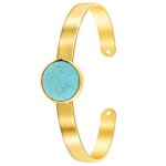Jonc femme so charm - b2494 - turquoise - bracelet mode dor�