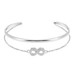 Jonc femme so charm - b3238 - argent - bracelet infini argenté Jonc femme so charm - b3238 - argent - bracelet infini argenté