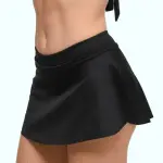 Jupe de bain - maillot menstruel - anti fuite - flux moyen - aria noir en nylon