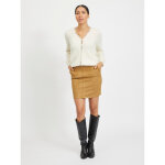 Jupe courte effet velours marron zoe