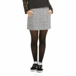 Jupe courte esprit jacquard femme see u soon - noir gris Jupe courte esprit jacquard femme see u soon - noir gris