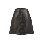 Jupe courte femme en simili noir