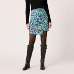 Jupe courte imprime bleu