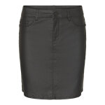 Jupe courte taille moyenne noir en viscose