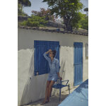 Jupe droite en jeans alofi bleu dot Jupe droite en jeans alofi bleu dot