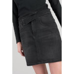 Jupe droite en jeans callas noir