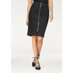 Jupe droite zip avant femme bruno banani - noir