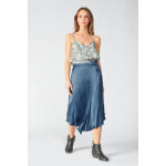 Jupe vase - bleue en viscose