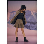 Jupe fille, evase, patineuse feligi blanc