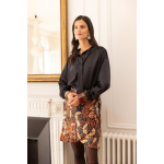 Jupe imprime palme laly en viscose