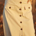 Jupe jarel beige en coton